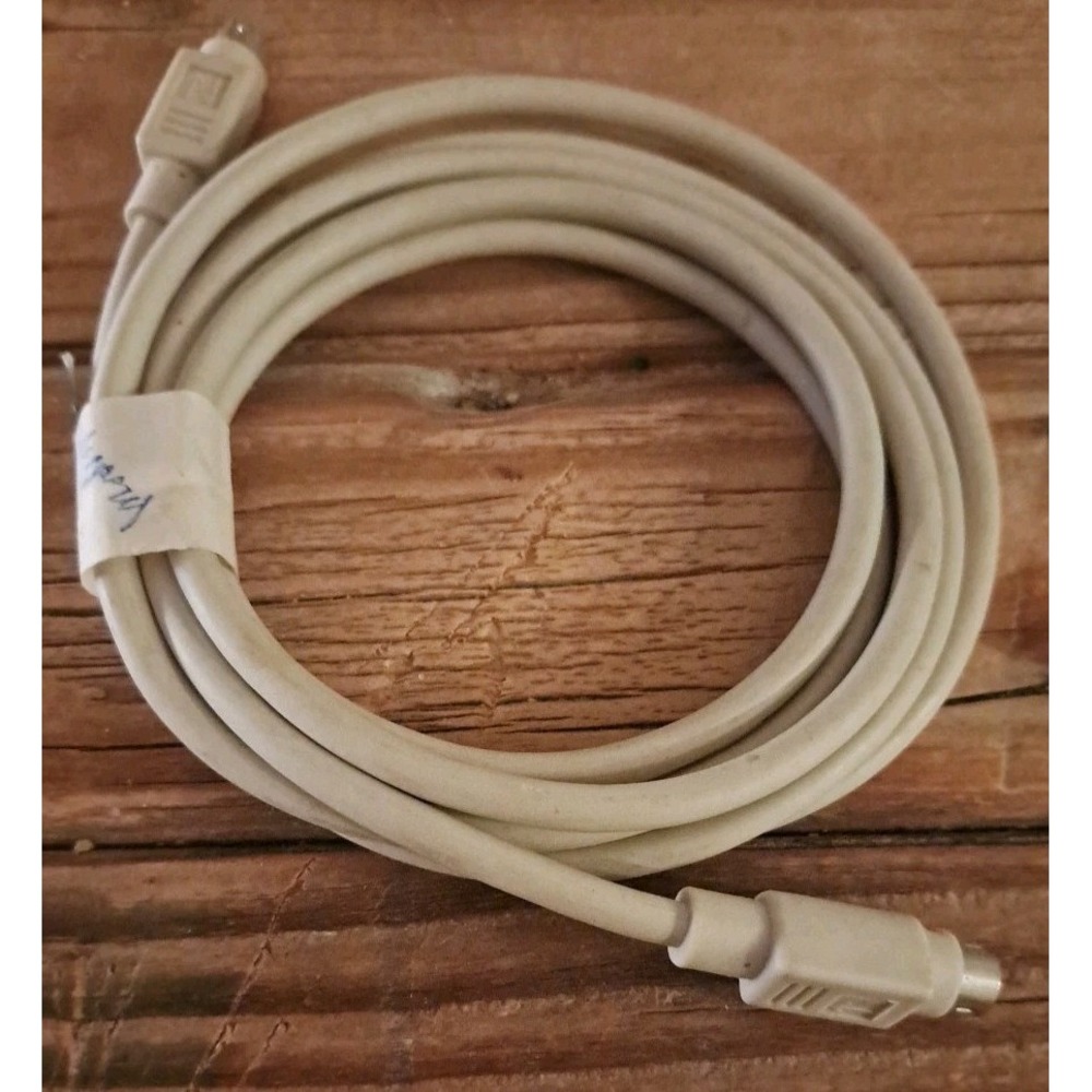 Vintage APPLE Compatible Mini-Din A/B Connector 8 pin Serial Printer/Modem Cable